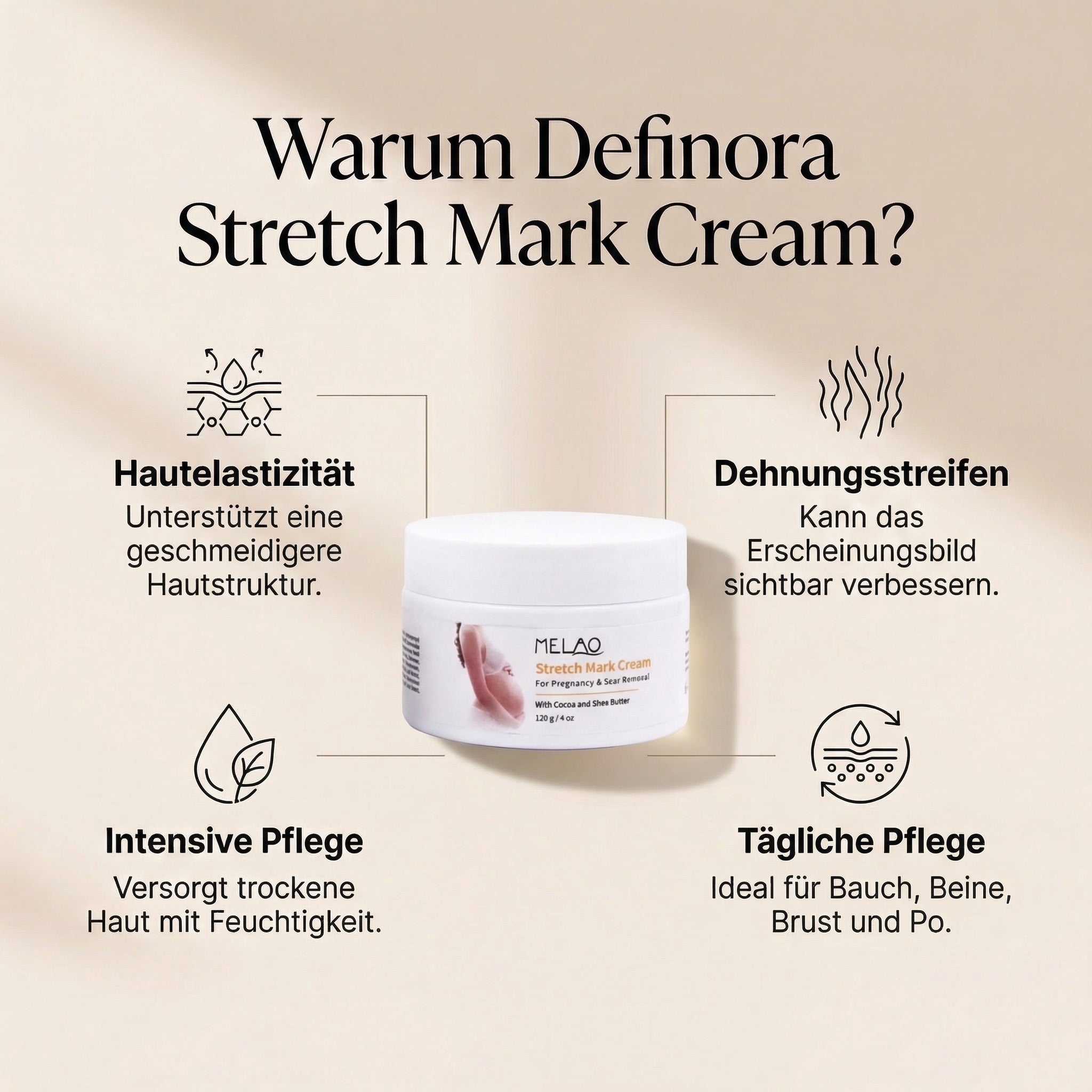 Definora X Melao™ Stretch Mark Cream
