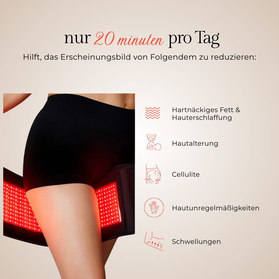 DEFINORA™ Thigh | Dual-Wellenlängen Rotlicht-Beinwrap mit 3-Lagen-Lift-Technologie™