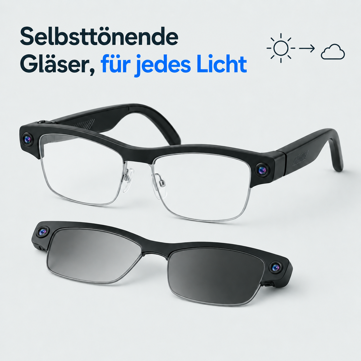 Vexors Pro – KI-Kamera-Brille mit Wechselgläsern