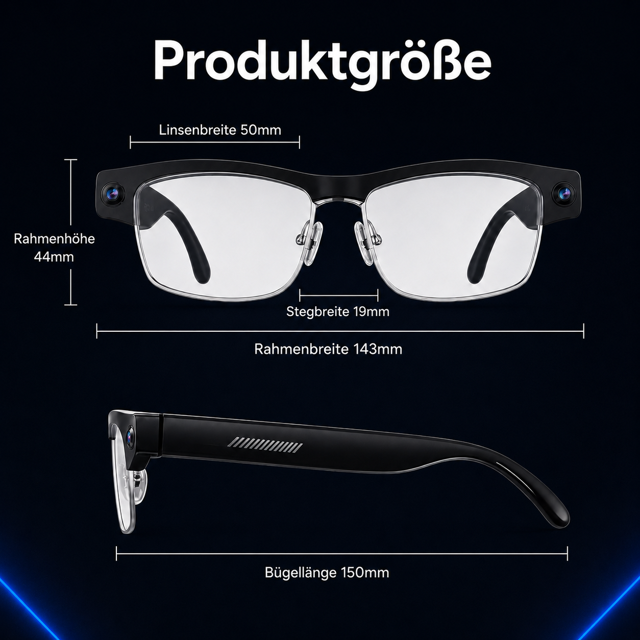 Vexors Pro – KI-Kamera-Brille mit Wechselgläsern
