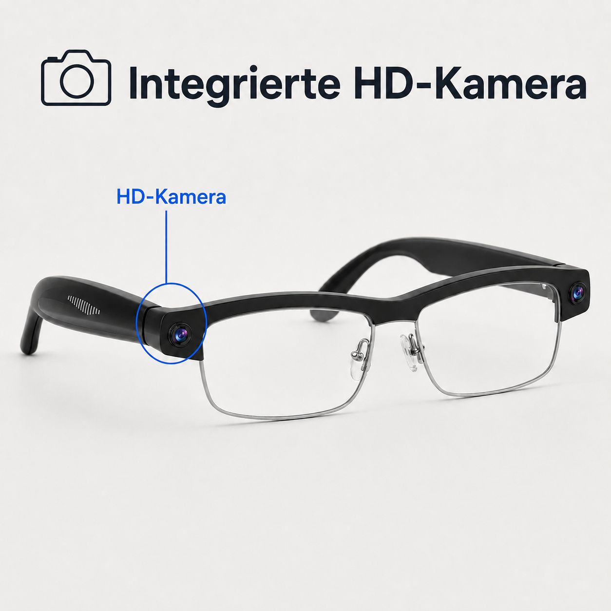 Vexors Pro – KI-Kamera-Brille mit Wechselgläsern